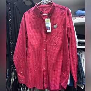University New Mexico Lobos Button up L NWT